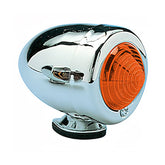 Custom Chrome Chrome Turn Signals Tail Mini Bullet Marker Light Amber Lens 12V Fit For Harley